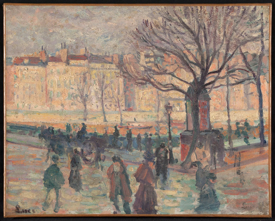 Paisagem parisiense. Margens do Sena - Maximilien Luce