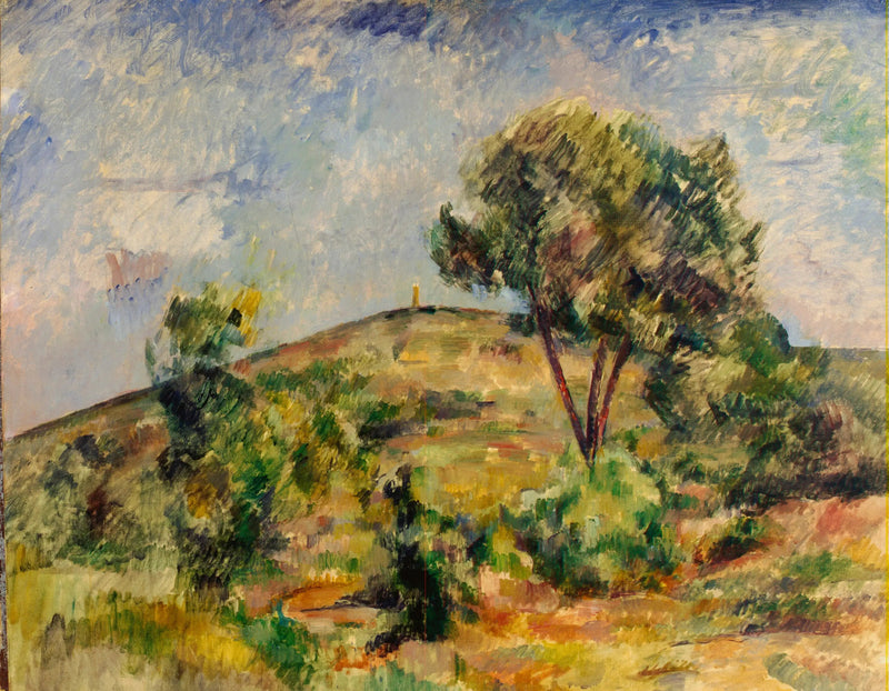 Paisagem perto de Aix com a torre de César - Paul Cézanne