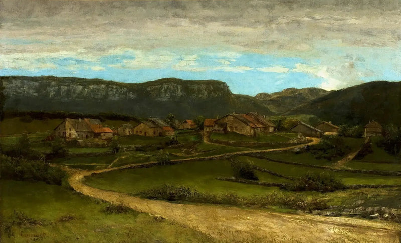Paisagem perto de Ornans. - Gustave Courbet