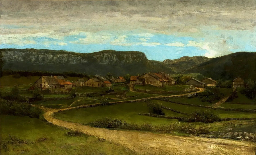 Paisagem perto de Ornans. - Gustave Courbet