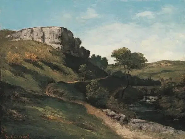 Paisagem perto de Maisières - Gustave Courbet
