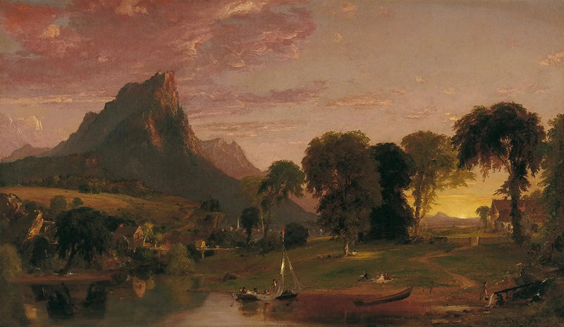 Paisagem perto de Sherburne, condado de Chenango, Nova York - Jasper Francis Cropsey