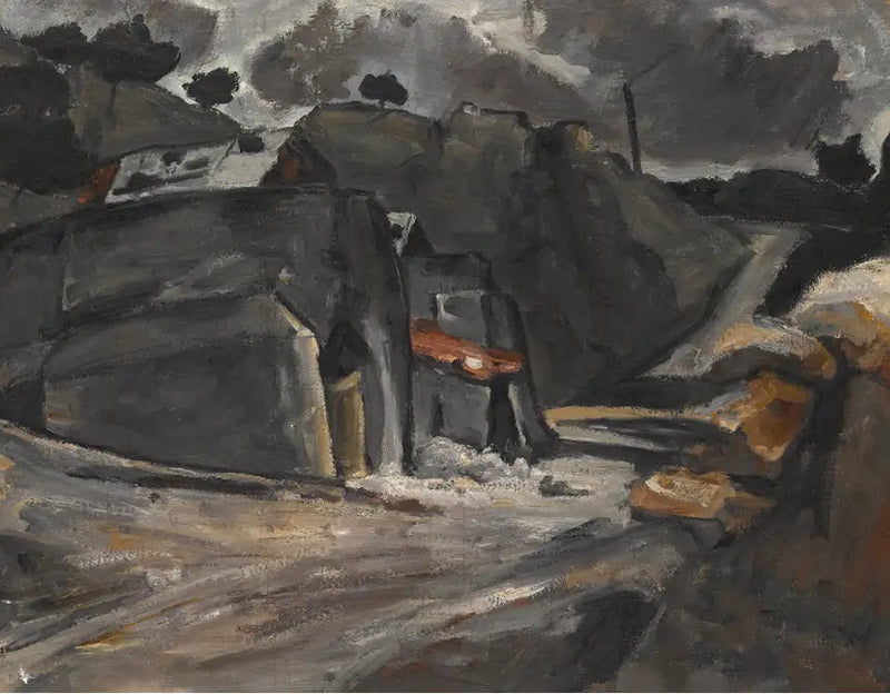 Paisagem provençal (Rochas em l'Estaque) - Paul Cézanne