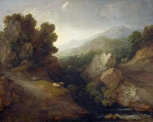 Paisagem rochosa - Thomas Gainsborough