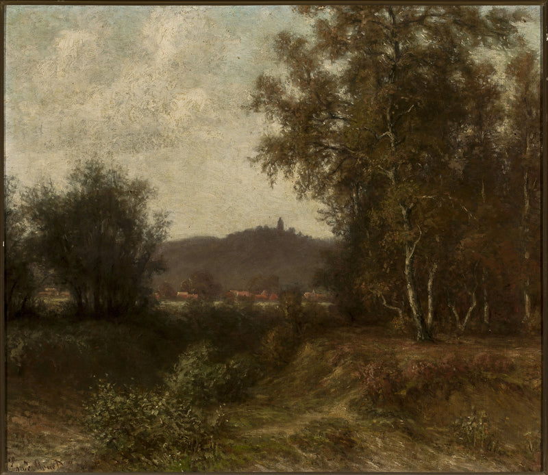 Paisagem rural com árvores, depois de Claude Monet - 1882