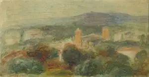 Paisagem, Saint-Paul de Vence - Pierre-Auguste Renoir