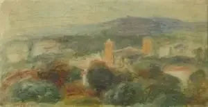 Paisagem, Saint-Paul de Vence - Pierre-Auguste Renoir