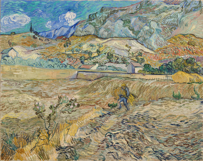 Paisagem em Saint-Rémy - Vincent van Gogh