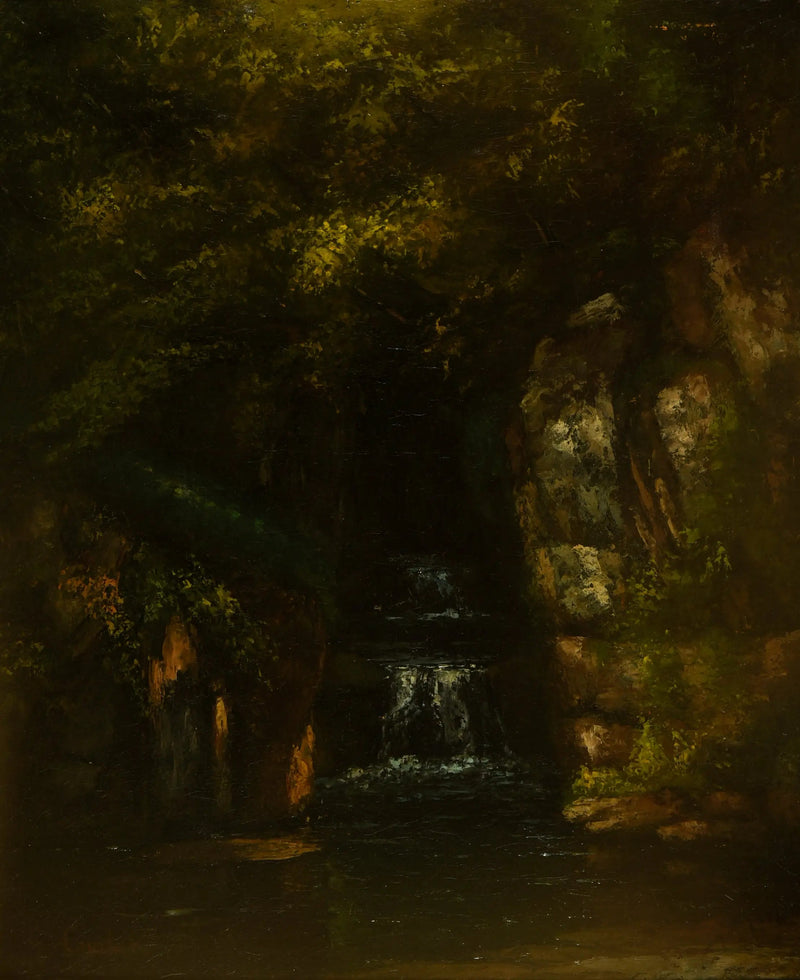 Paisagem sem céu - Gustave Courbet