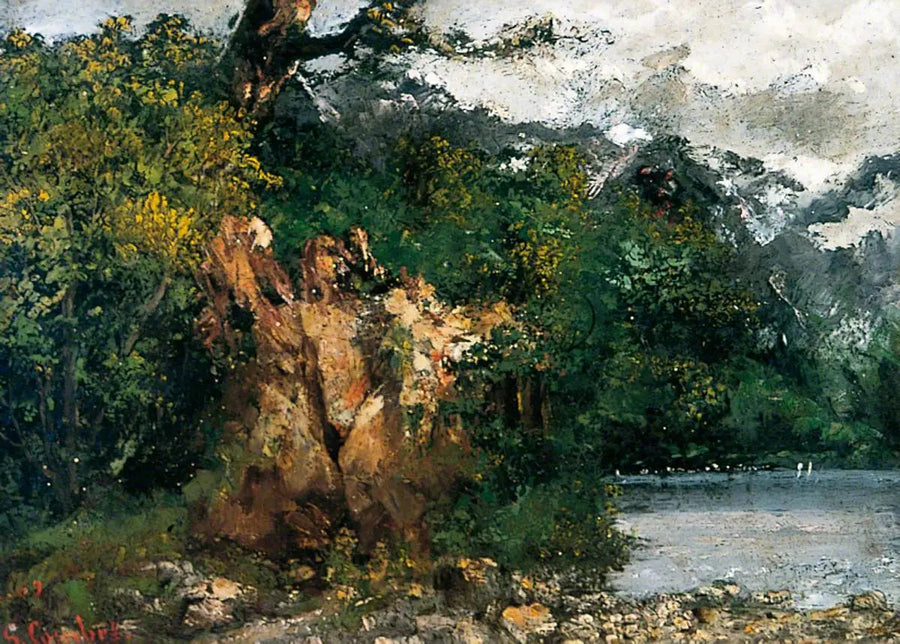 Paisagem suíça - Gustave Courbet