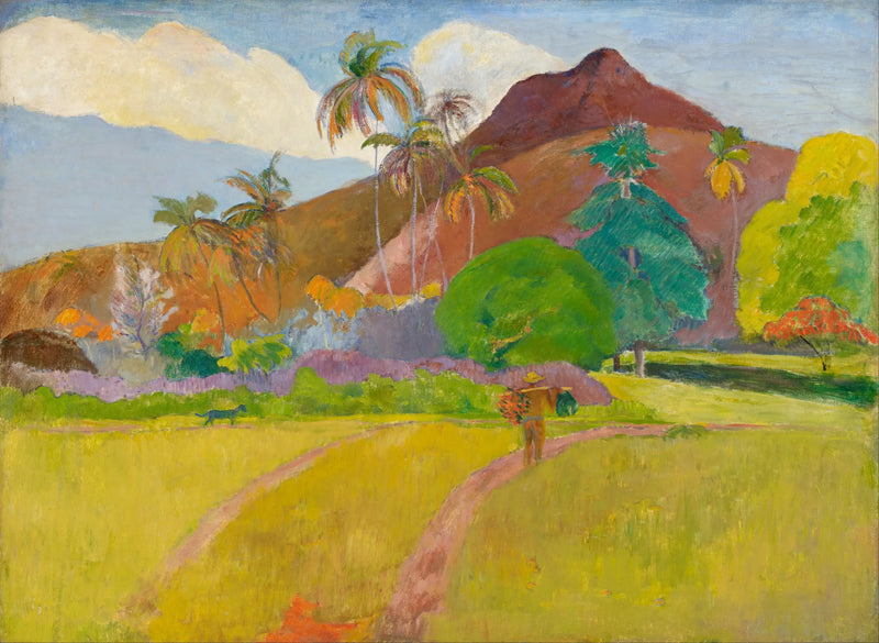 Paisagem tahitiana - Paul Gauguin