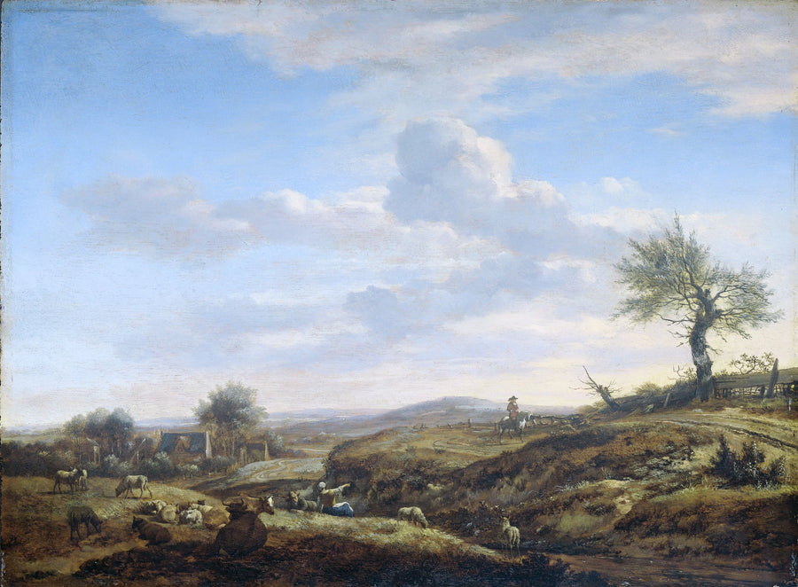 Paysage vallonné avec grande route - Adriaen van de Velde