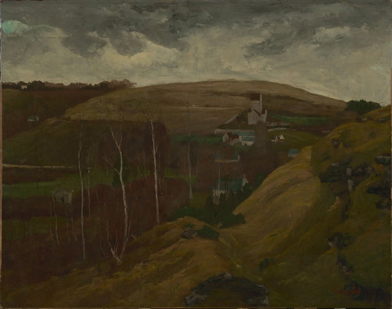 Paisagem ondulada - Gustave Courbet