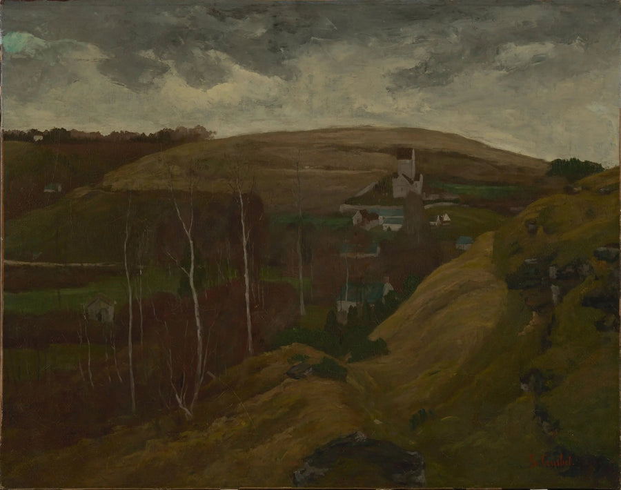 Paisagem ondulada - Gustave Courbet