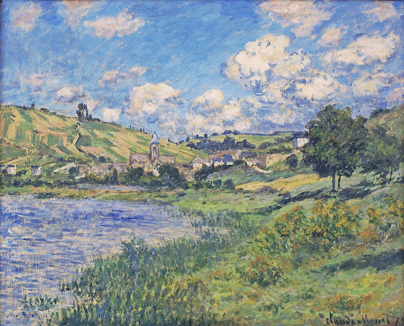 Paisagem. Vétheuil W526 - Claude Monet