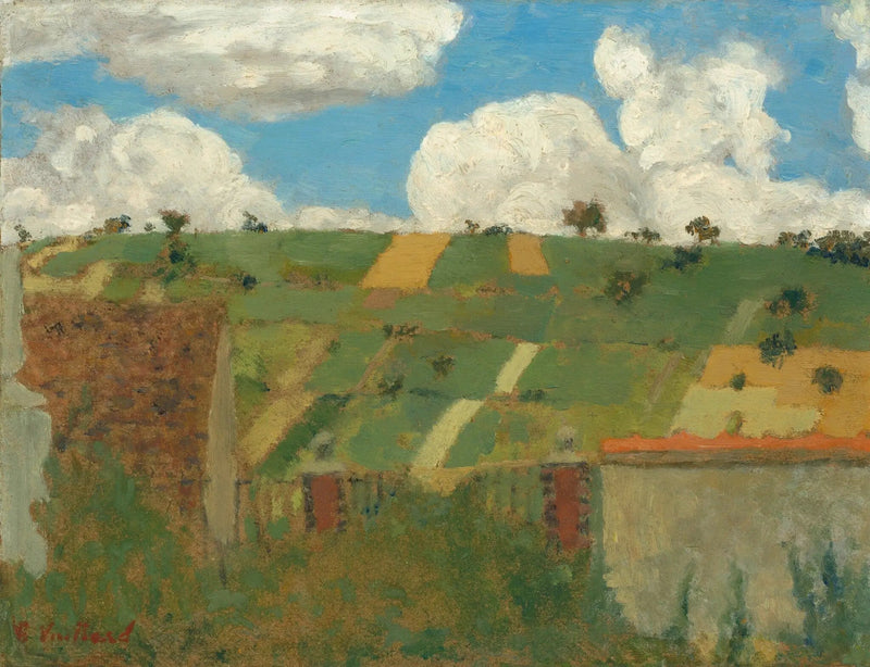Paisagem, Villeneuve-sur-Yonne - Édouard Vuillard