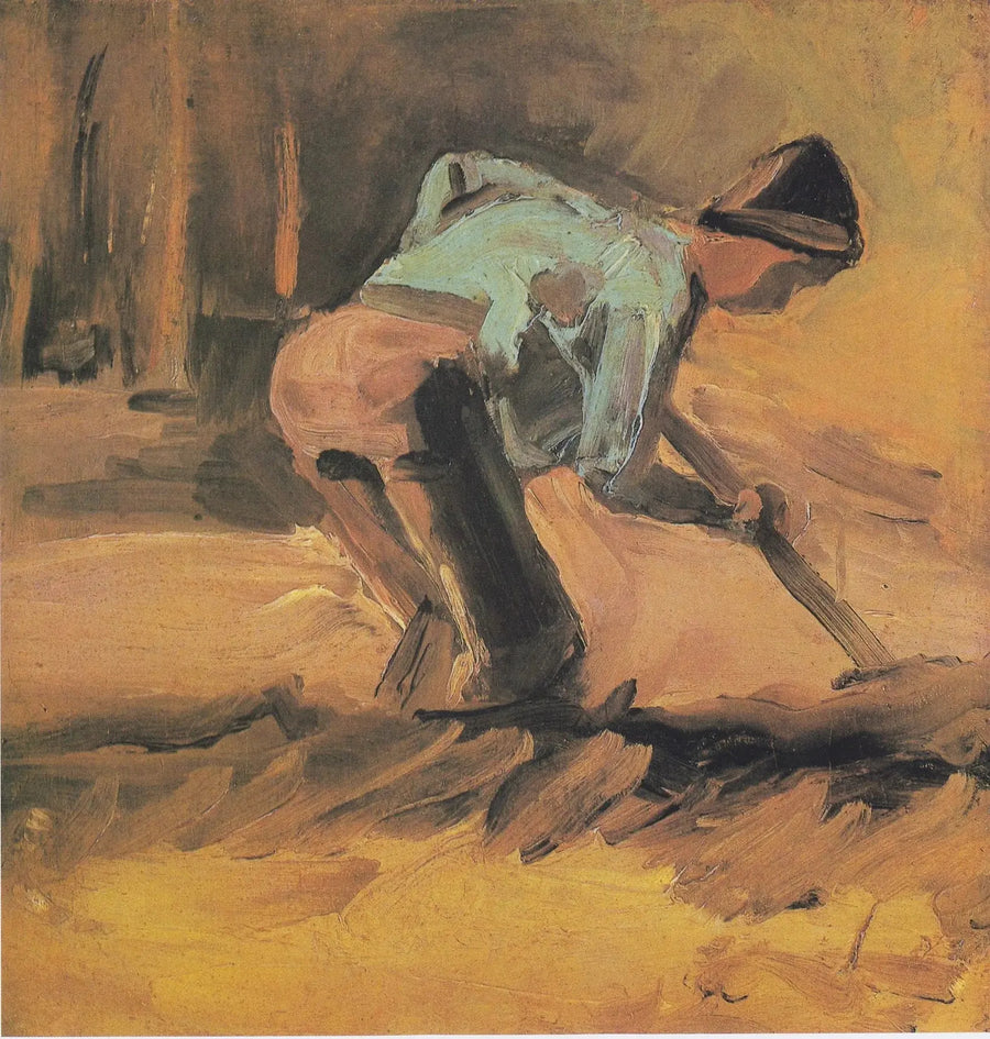 Camponês cavando - Vincent van Gogh