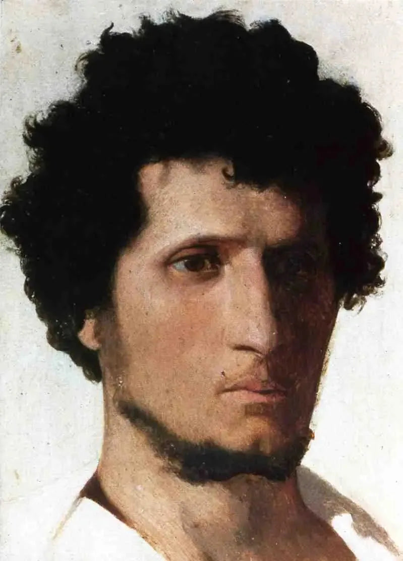 Camponês da campanha romana, de frente - Jean-Léon Gérôme