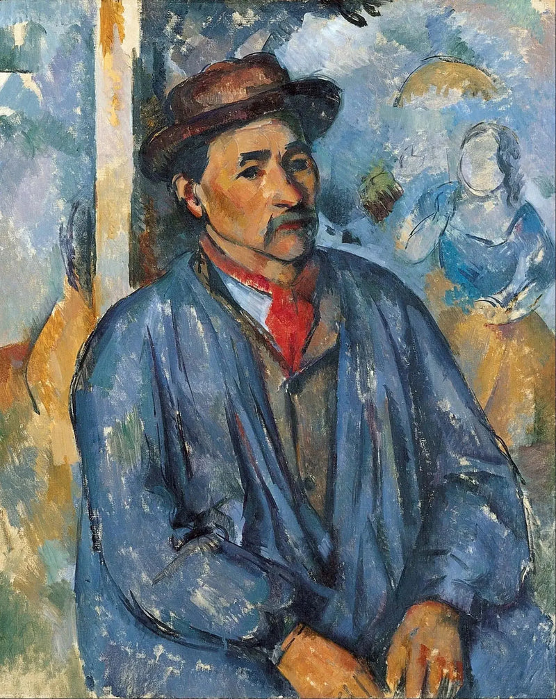 Camponês de bata azul - Paul Cézanne