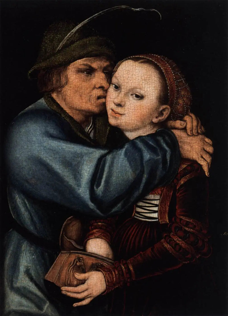 Camponês e prostituta - Lucas Cranach, o Velho