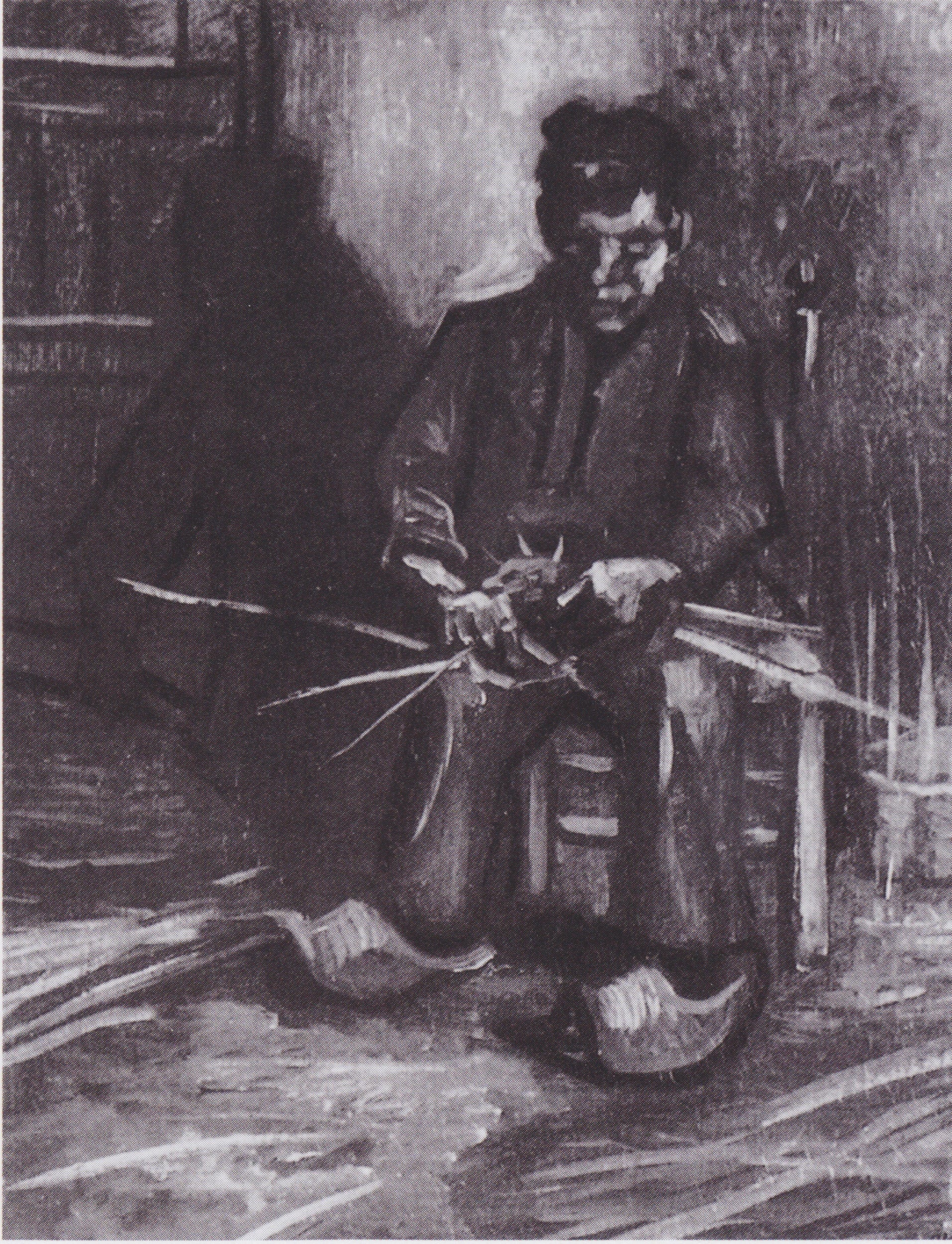 Paysan fabriquant un panier F171 JH658 — Vincent van Gogh