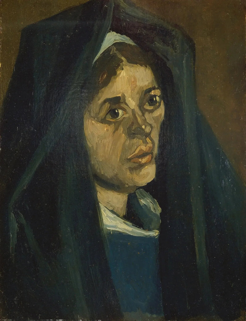 Camponesa com xale verde - Vincent van Gogh