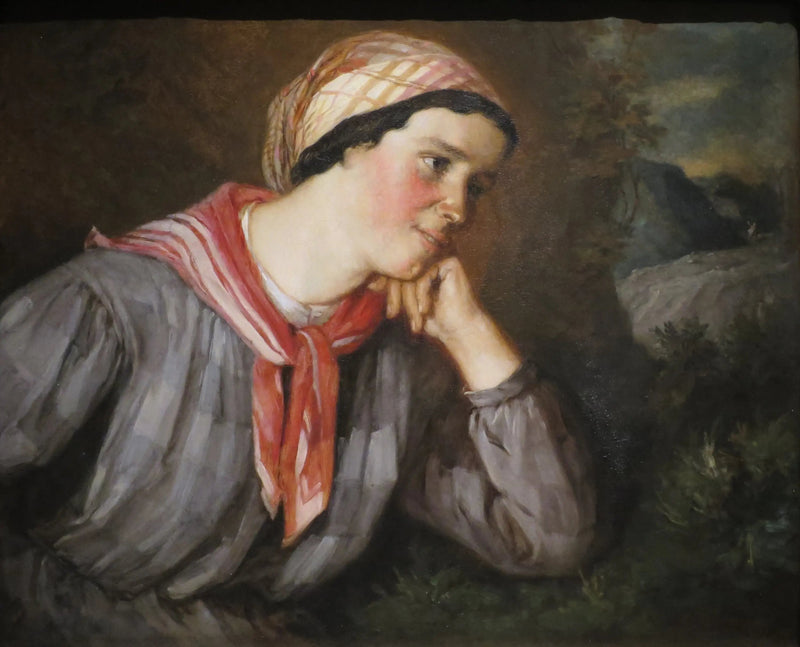 Camponesa com madras - Gustave Courbet