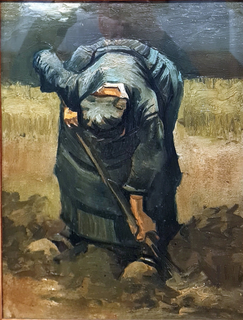 Camponesa cavando - Vincent van Gogh