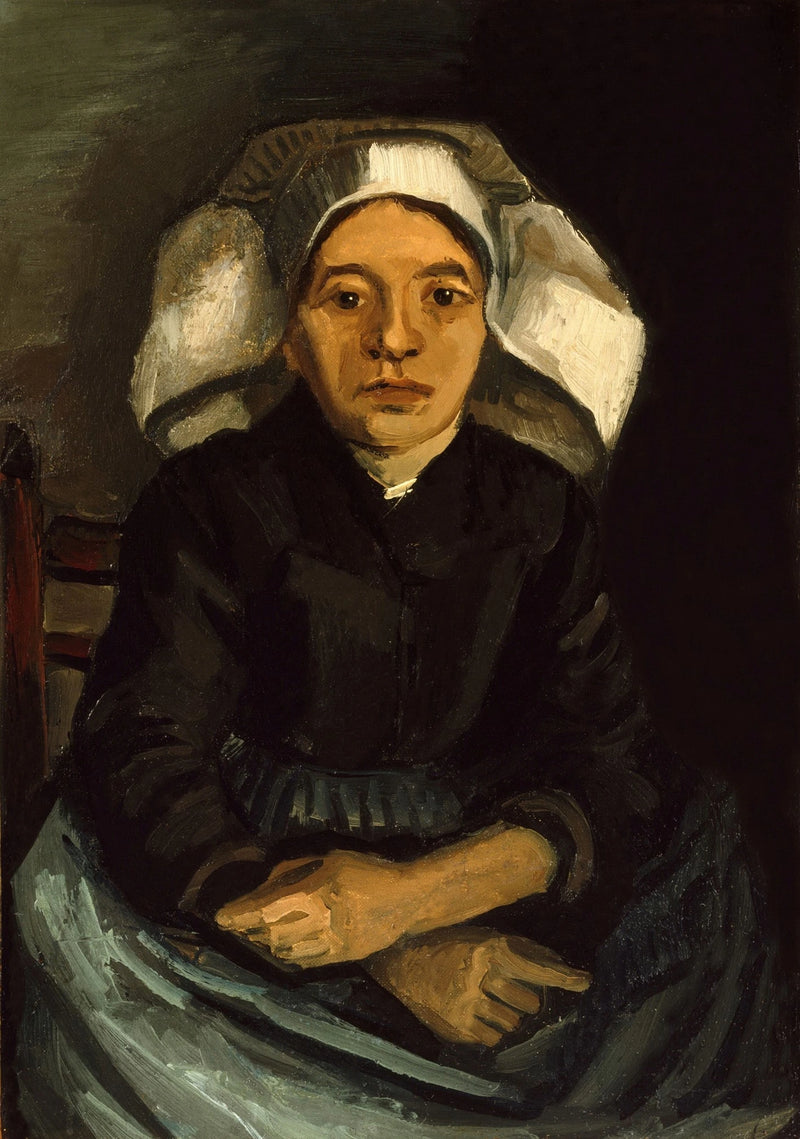 Camponesa, meio corpo, sentada - Vincent van Gogh