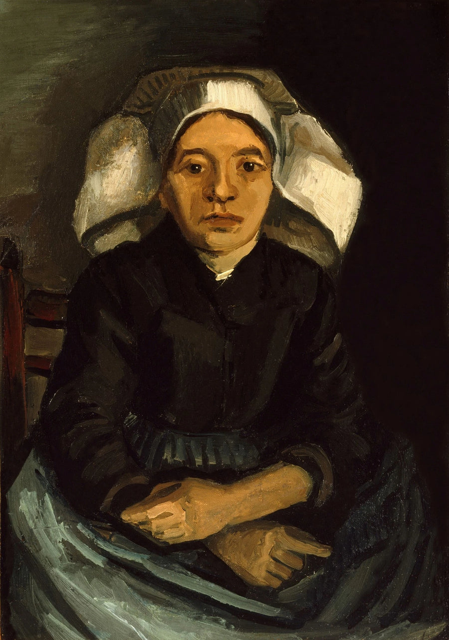 Camponesa, meio corpo, sentada - Vincent van Gogh