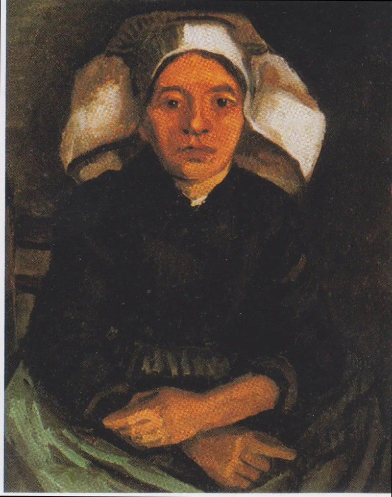 Camponesa, meio corpo, sentada - Vincent van Gogh