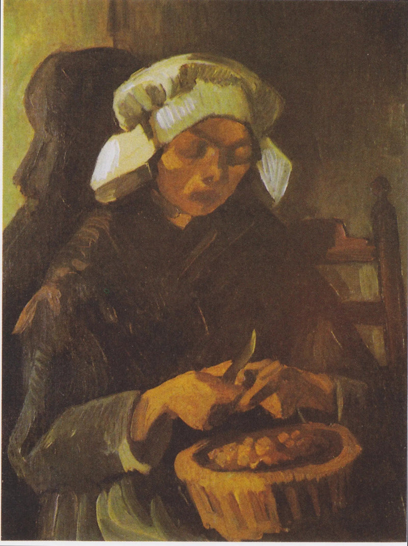 Camponesa descascando batatas - Vincent van Gogh