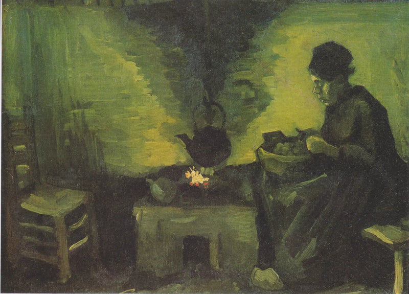 Camponesa perto da lareira - Vincent van Gogh