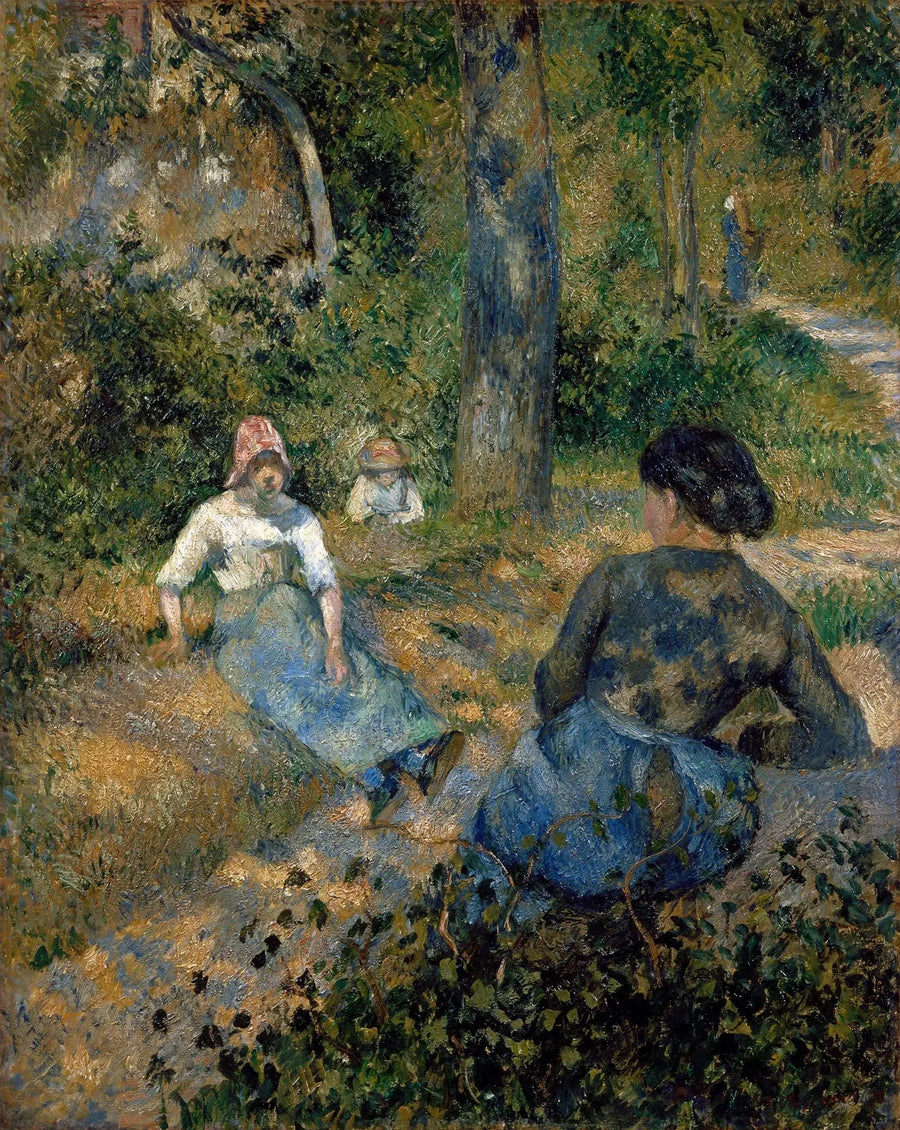 Camponesas em repouso - Camille Pissarro