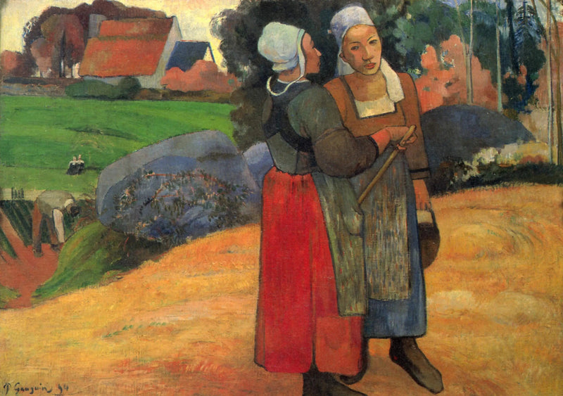 Camponesas bretãs - Paul Gauguin