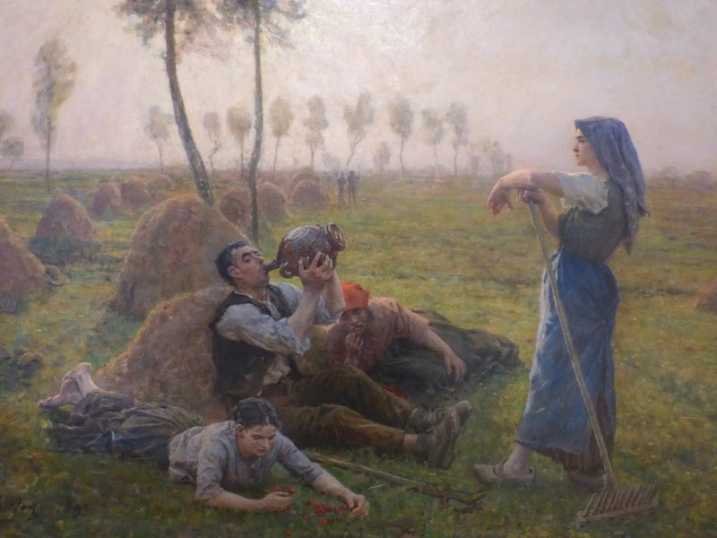 Camponeses descansando - Jules Breton