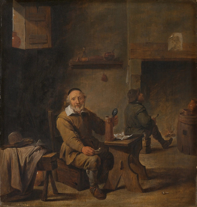 Camponeses em uma pousada - David Teniers, o Jovem