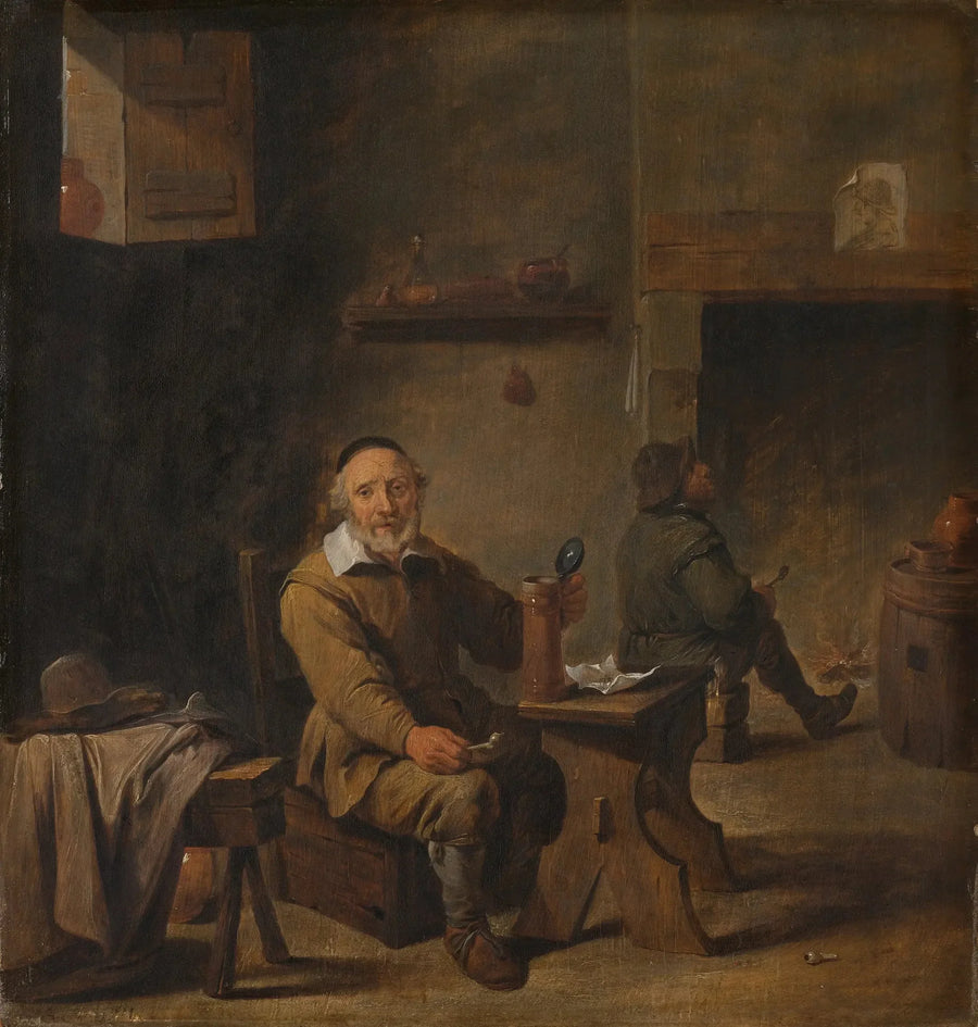 Camponeses em uma pousada - David Teniers, o Jovem