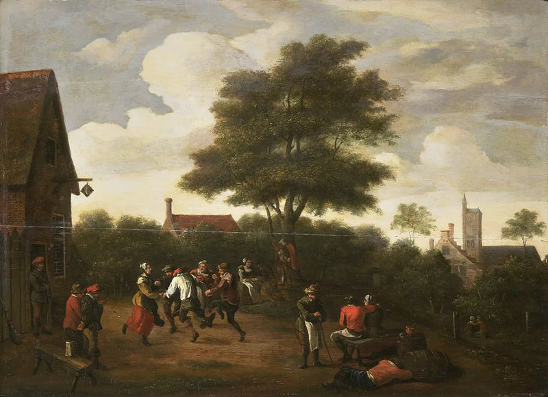 Camponeses dançando - David Teniers o Jovem
