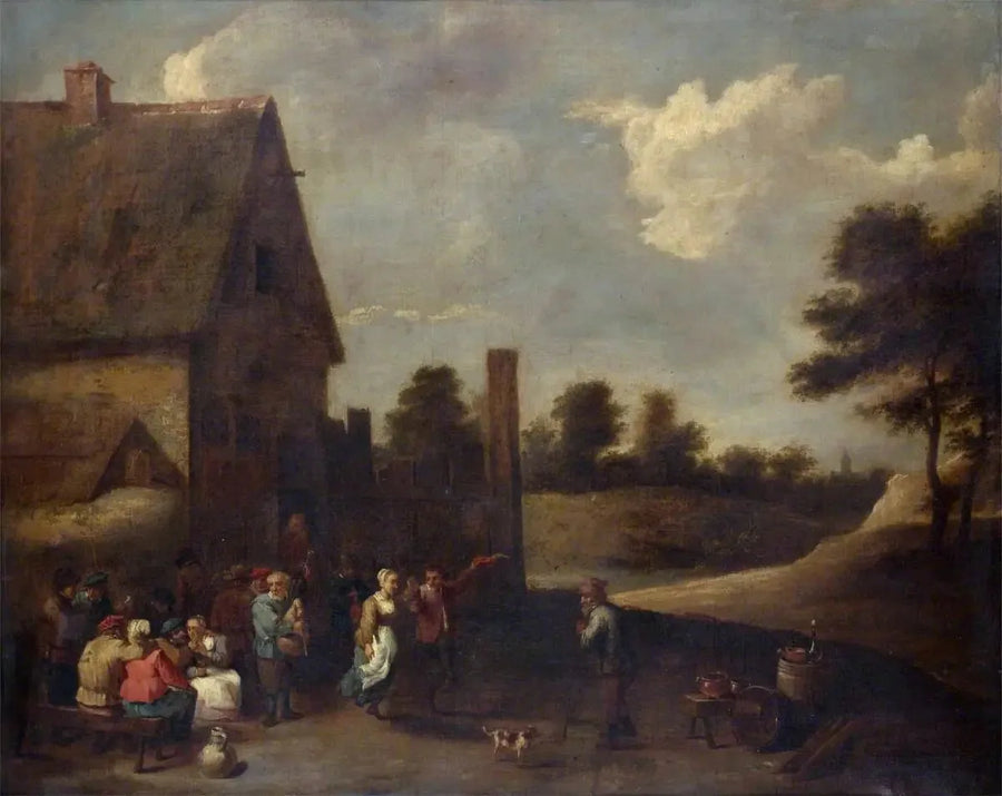 Camponeses em festa - David Teniers, o Jovem