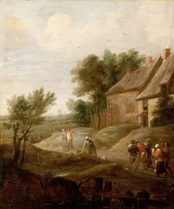 Camponeses bêbados voltando para casa - David Teniers, o Jovem
