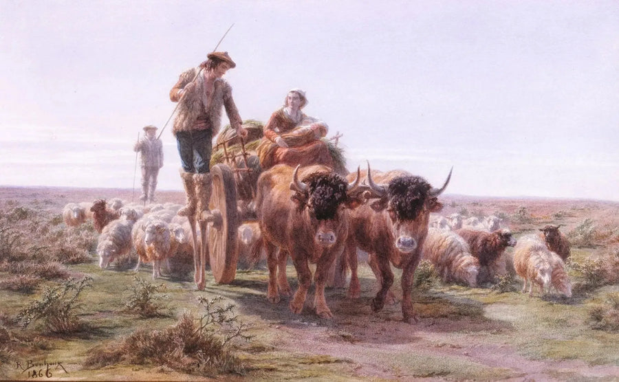 Camponeses landais indo ao mercado - Rosa Bonheur