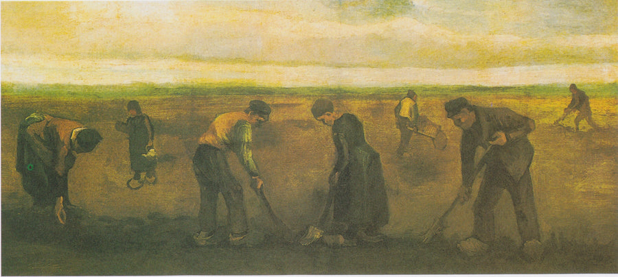 Camponeses plantando batatas - Vincent van Gogh