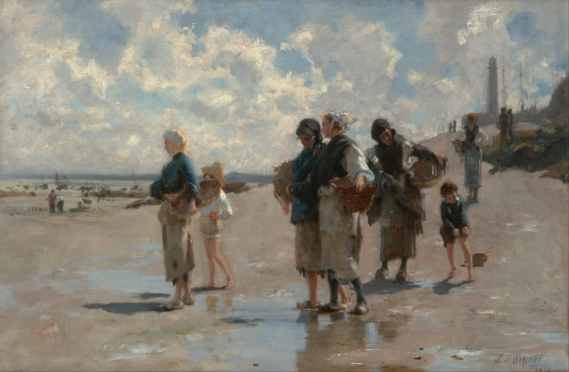 Pesca de ostras em Cancale - John Singer Sargent