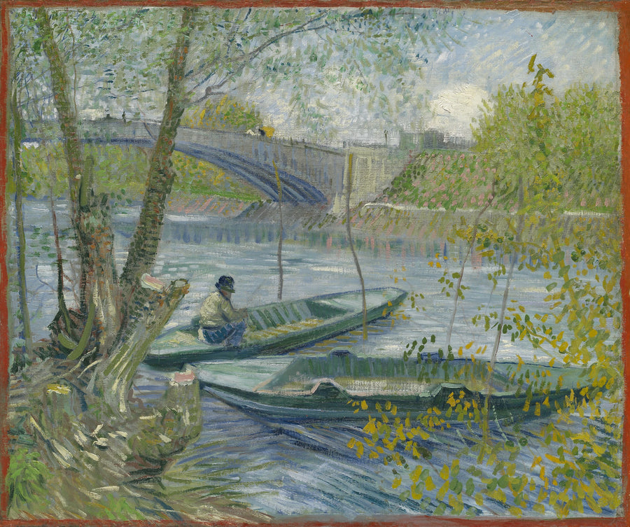 A pesca na primavera na ponte de Clichy - Vincent van Gogh