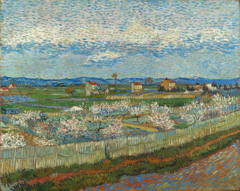 Pêssegos em flores - Vincent van Gogh