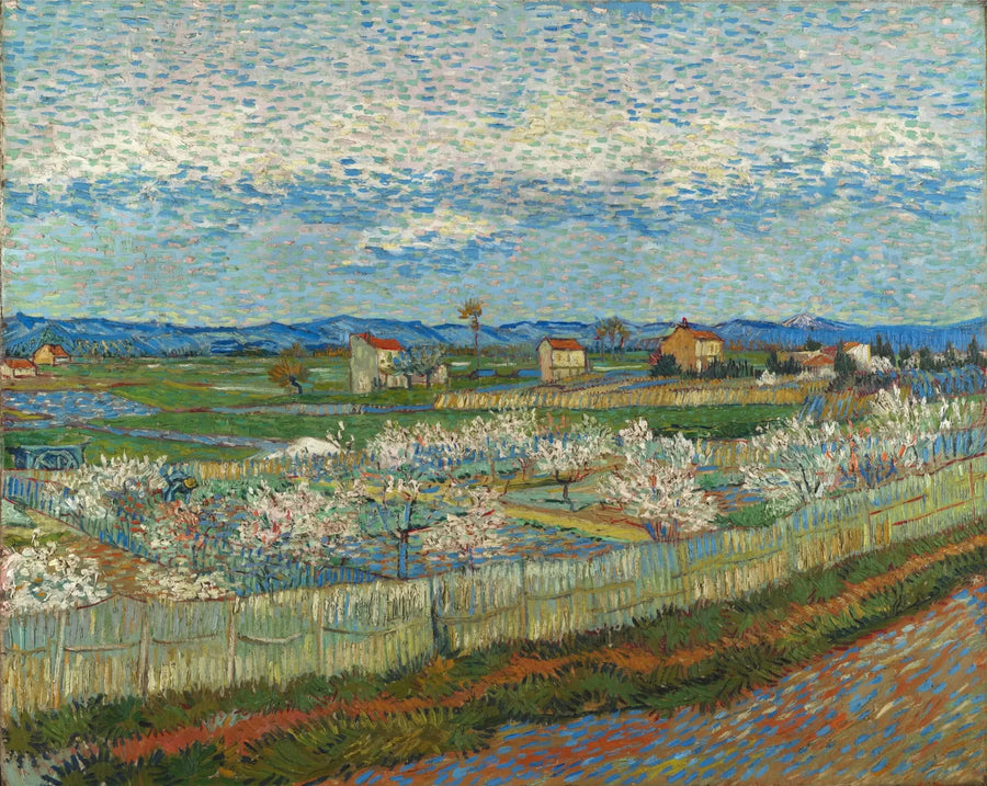 Pêssegos em flores - Vincent van Gogh