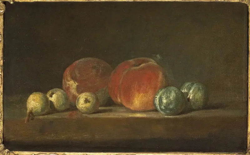 Pêssegos e Ameixas - Jean Simeón Chardin
