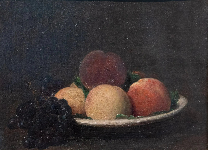 Pêssegos e uvas pretas - Henri Fantin-Latour