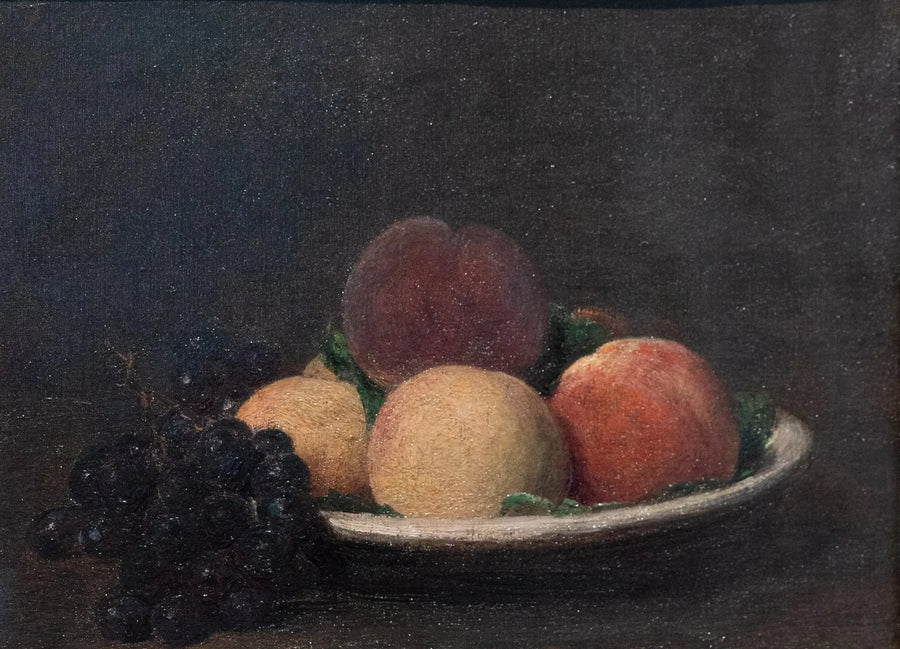 Pêssegos e uvas pretas - Henri Fantin-Latour